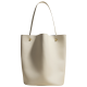 Leather tote bag bucket bag - Memoo.com